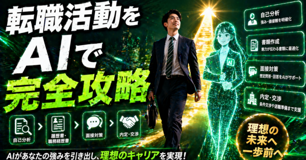 AIで転職活動を完全攻略！自己分析から面接対策まで一気通貫ガイド【製造業・事務職2026年版】