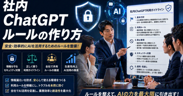 社内でChatGPTを安全に使う！中小製造業・事務職向けルール整備ガイド＋ひな形付き【2026年版】