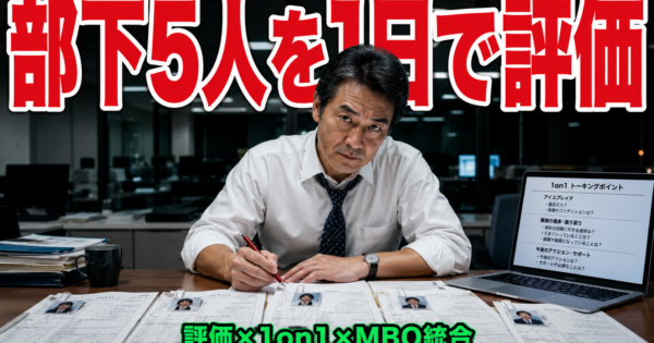 【40代管理職の夜を返す】部下評価×1on1面談 統合AIエージェント設計図【プロンプト完全公開2026】