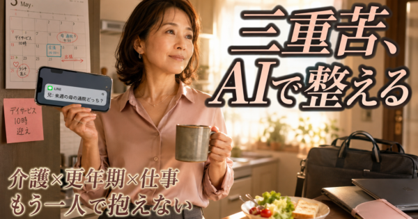 50代女性管理職の『親介護×更年期×仕事』三重課題AIエージェント完全ガイド【ワーキングマザー2026】