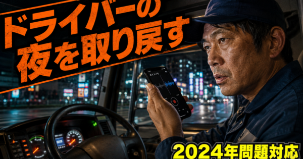中堅物流ドライバーの『運転日報・荷主報告』AIエージェントの作り方【物流2024年問題2026】