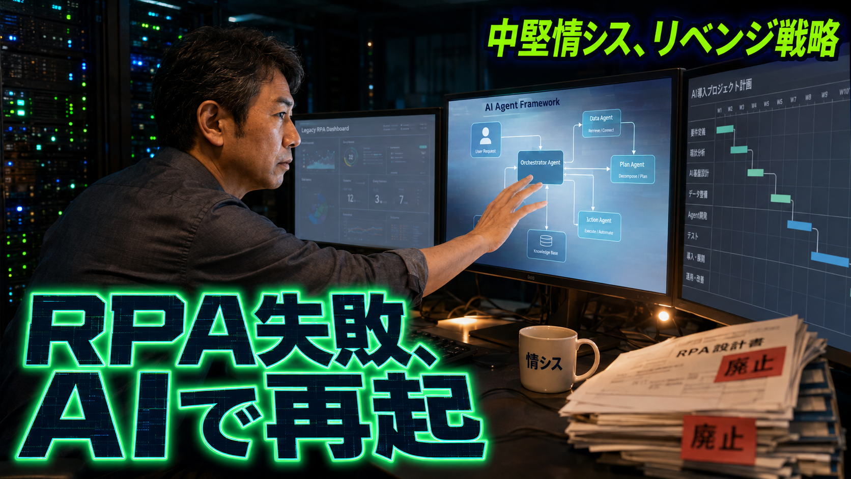 中堅企業情シスの『RPA挫折→AIエージェント再挑戦』戦略完全ガイド【DX担当者2026】
