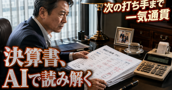 中小企業経営者の『決算書をAIで読み解く×次の打ち手』完全ガイド【経営・財務2026】