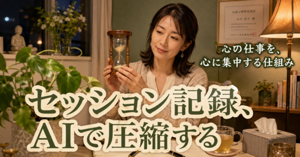 個人カウンセラー・心理セラピストの『初診カウンセリング+セッション記録』AIエージェント完全ガイド【メンタルヘルス2026】