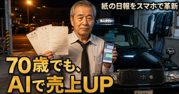 個人タクシー運転手の『日報×売上分析×次回エリア提案』AIエージェント完全ガイド【個人タクシー2026】