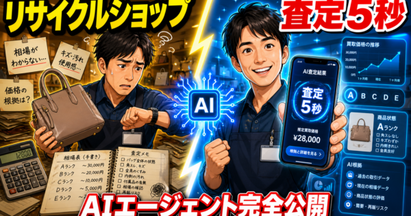 【中小リサイクルショップ】査定AIエージェント——ブランド品・家電・本の写真1枚から相場・状態評価・買取上限を5秒で算出する仕組み【プロンプト4種完全公開2026年版】