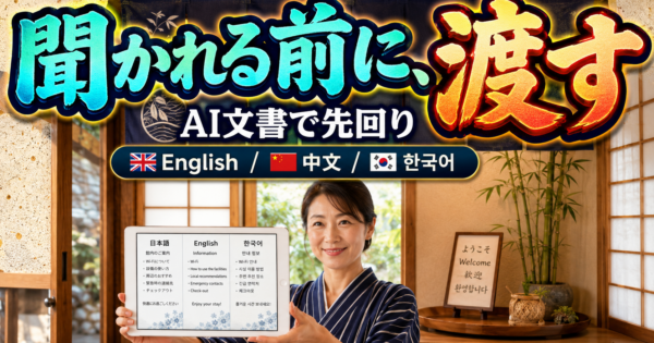 民泊ハウスルール英語テンプレをAIで一式生成｜夏のインバウンド対策【2026】