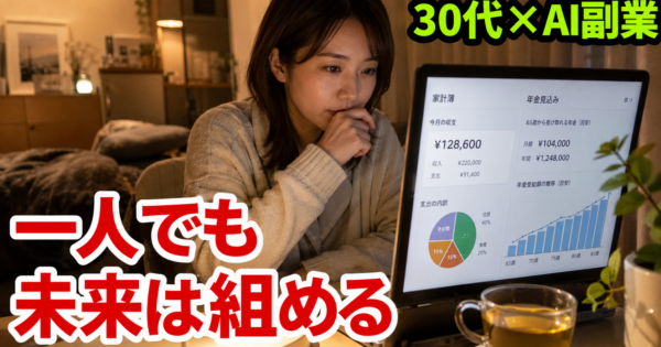 30代独身女性の『一人暮らし家計×将来不安×AI副業』完全設計【2026】