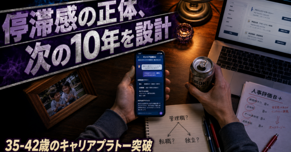 30代後半『キャリアプラトー突破×次の10年戦略』AIエージェント完全ガイド【中堅社員2026】