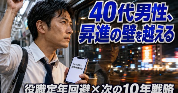 40代男性の『役職定年回避×昇進戦略』AIエージェント完全ガイド【中堅社員2026】