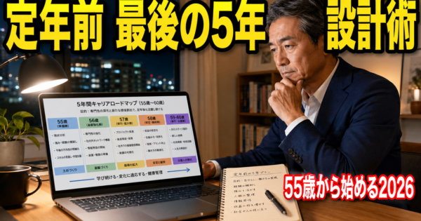 50代サラリーマンの『定年前 最後の5年』をAIで設計する戦略【2026年版】