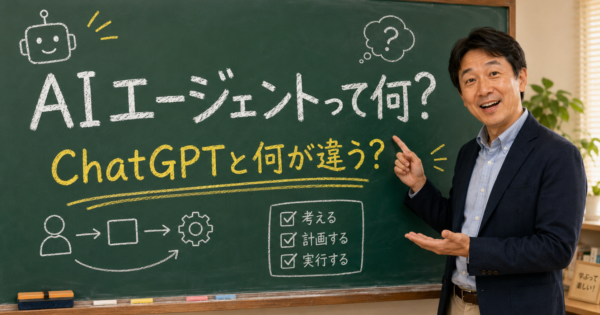 AIエージェントとは？非IT職のための入門ガイド【ChatGPTとの違い・できること2026】
