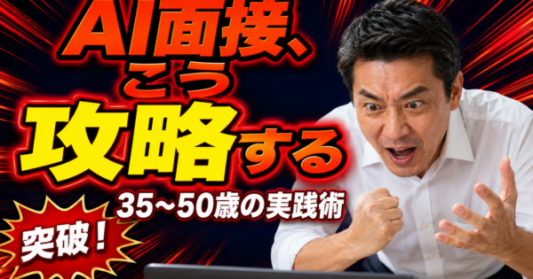 録画選考・AI面接の突破法——製造業・事務職35〜50歳の実践術【2026】