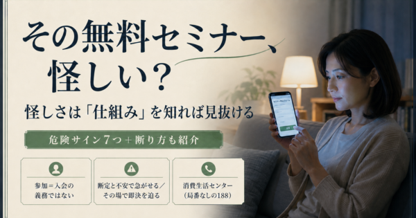 AI無料セミナーは怪しい？”なぜ無料か”の仕組みと参加前の確認ポイント【2026】