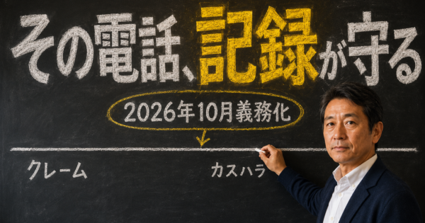 カスハラ電話の記録術｜ChatGPTで線引き基準と報告書を作る【2026義務化】