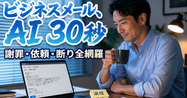 ChatGPT メール作成テンプレート15選【コピペOKで今日から時短】