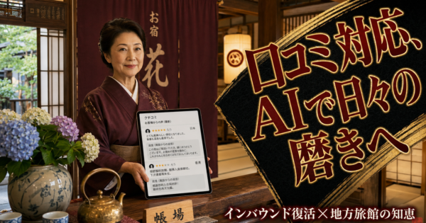 地方旅館・温泉宿の『口コミ対応×日替わりプラン』AIエージェント完全ガイド【インバウンド復活2026】