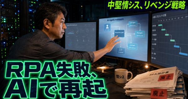 中堅企業情シスの『RPA挫折→AIエージェント再挑戦』戦略完全ガイド【DX担当者2026】