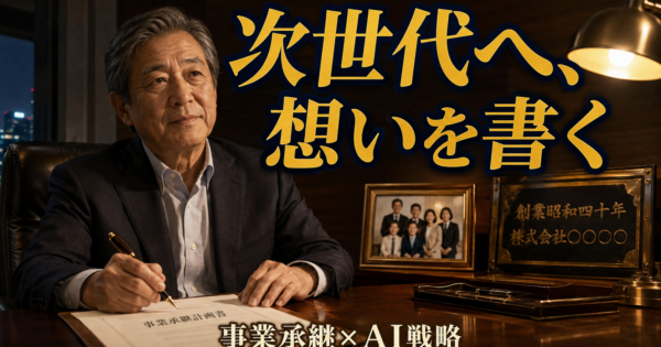 事業承継計画書はAIで1日ドラフトできる｜中小企業経営者の実装ガイド【2026】