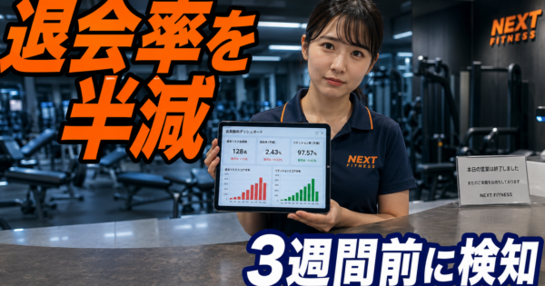 【ジム退会率を半減】会員ごとに退会兆候を3週間前に検知するAIエージェント完全ガイド2026