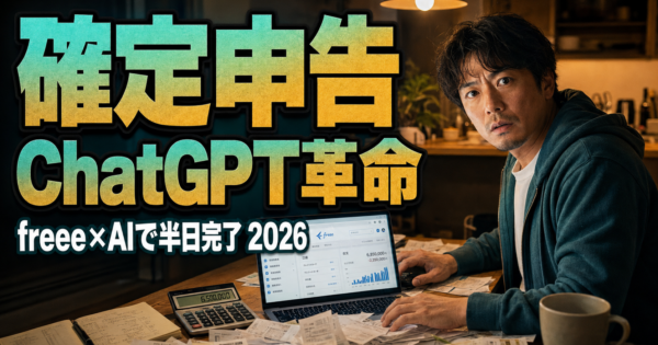 【freeeユーザーの税務調査不安に答える】フリーランスがChatGPTで確定申告を半日で終わらせる完全ガイド2026