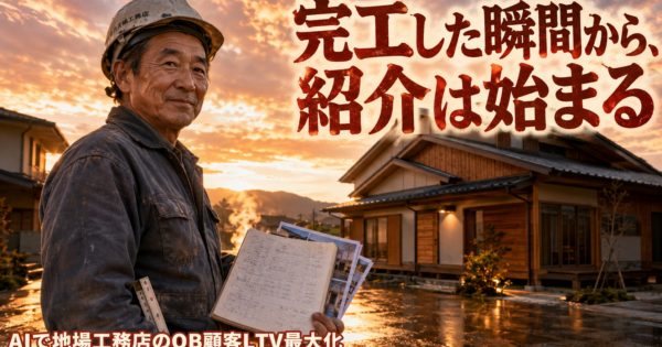地場工務店の『完工後フォロー×紹介促進』AIエージェント完全ガイド【新築リフォーム2026】