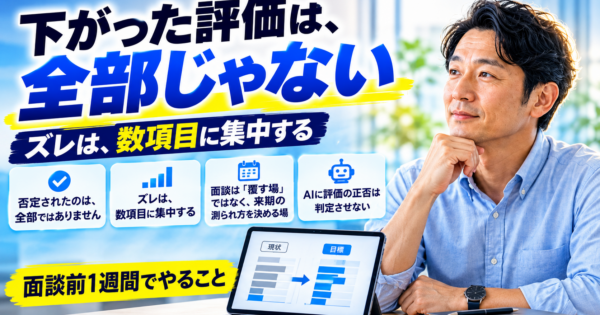 人事評価に納得いかないとき、AIで気持ちと次の一歩を整理する【2026】