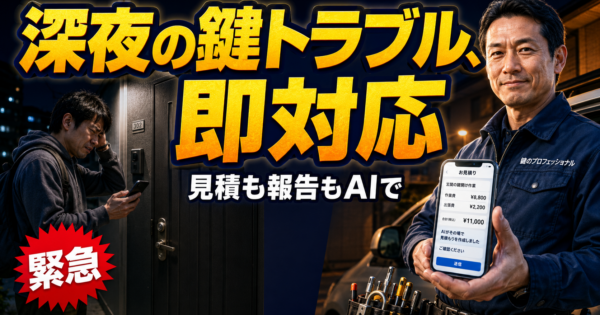 「ぼったくりでは？」と疑われる前に。鍵屋の料金不信をAIで先回りして消す方法【個人店向け2026】