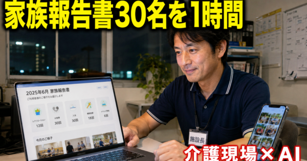 介護事業所の『家族向け状況報告書・写真添付メール』AIエージェントの作り方【介護2026】