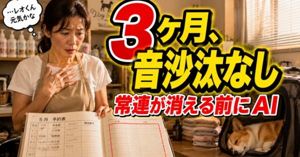 個人ペットショップ・トリミングサロンの『予約→施術記録→次回提案』AIエージェント実装ガイド｜常連客の取りこぼしをゼロにする2026年版