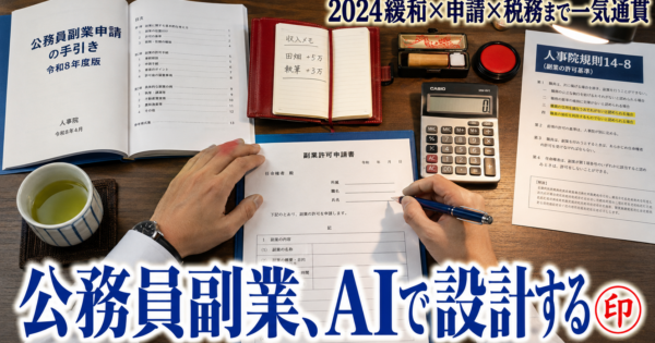 公務員の『副業可能枠×副業設計』AIエージェント完全ガイド【2024緩和対応2026】