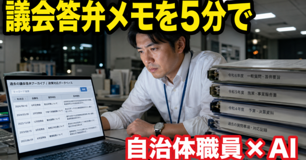 公務員（自治体職員）の『議会答弁メモ・住民問合せ回答』AIエージェントの作り方【公務2026】
