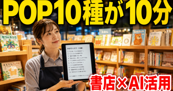【月20冊POPが30分で】図書館司書・書店員の「選書POP×読書感想文添削」AIエージェント完全ガイド2026