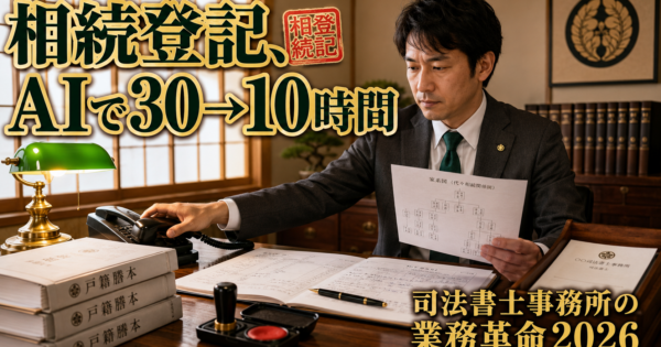 司法書士事務所の『相続登記書類→申請』完全自動化AIエージェント【相続登記義務化2026】