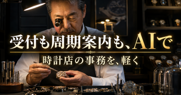 「開けてみないと分かりません」を誠実に変える。時計修理店の二段階見積をAIで設計する【2026】