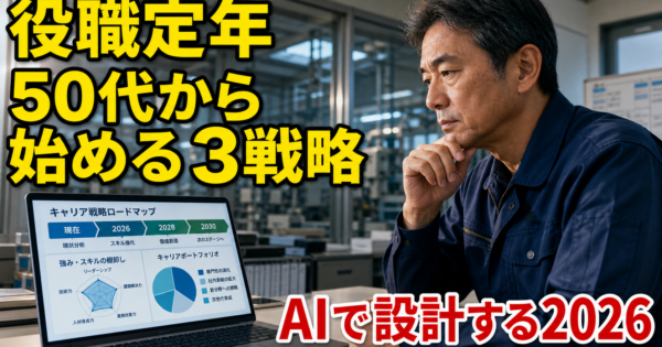 50代製造業の『役職定年後キャリア』をAIで設計する3つの戦略【2026年版】