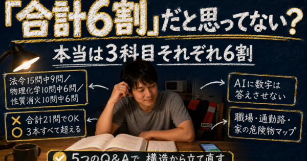 危険物乙4×AI独学｜3科目の壁を越える勉強法【2026】