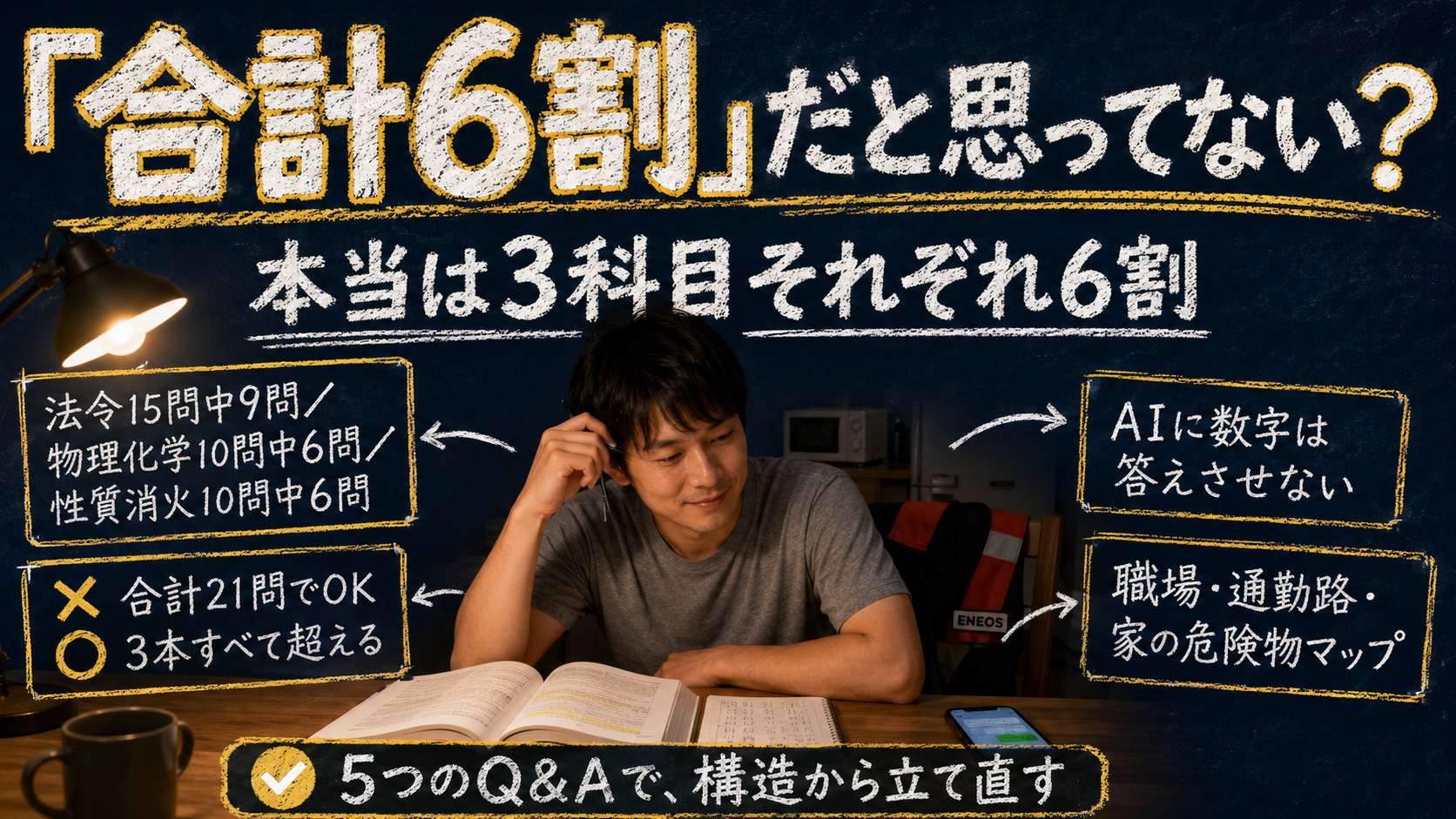 危険物乙4×AI独学|3科目の壁を越える勉強法【2026】