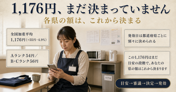 【目安発表】最低賃金2026はいくら・いつから？AIで月収に換算