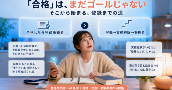 登録販売者×AI独学｜合格後の「登録」まで見据える勉強法【2026】